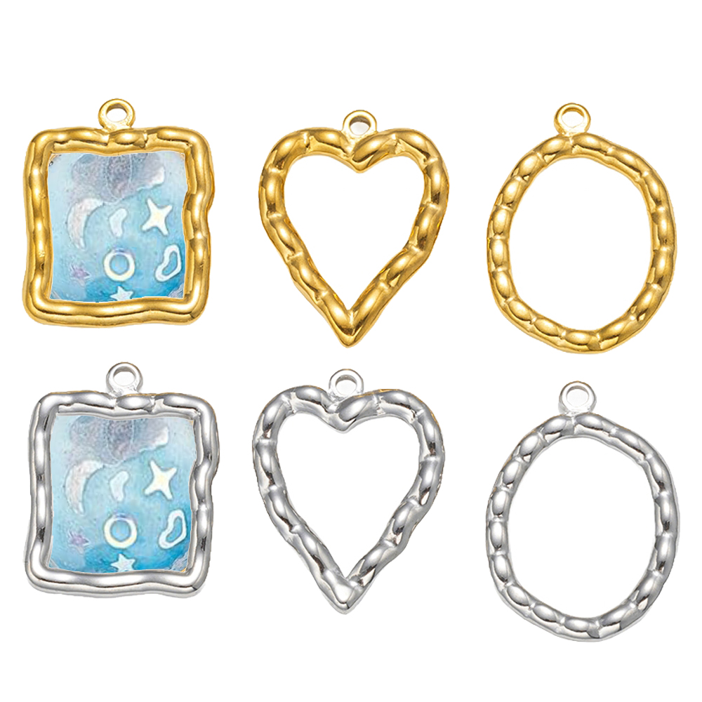 5pcs Stainless Steel Heart Rou - Resin Craft Material review and price