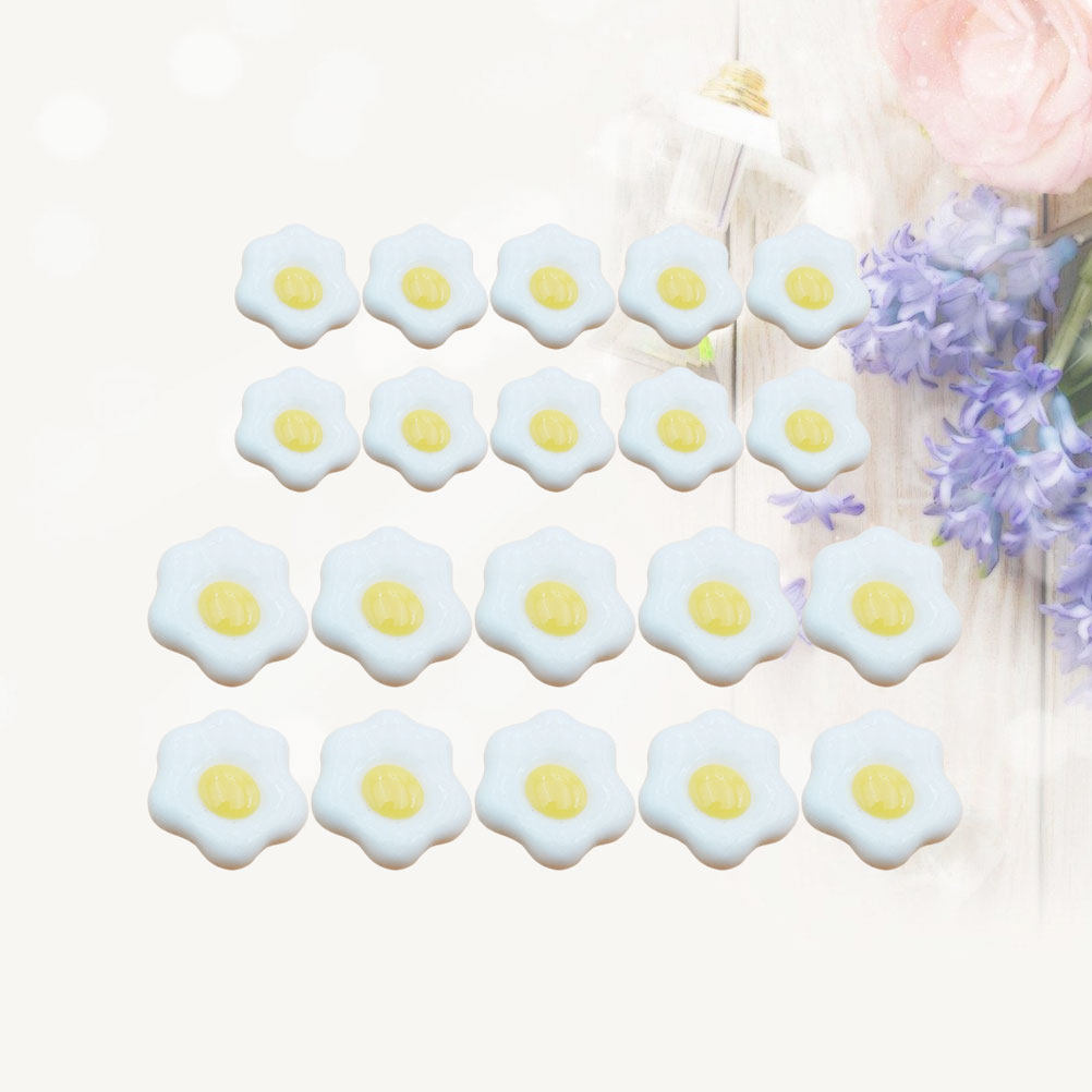 20Pcs Simulated Poached Egg Re - Resin Craft Material review and price
