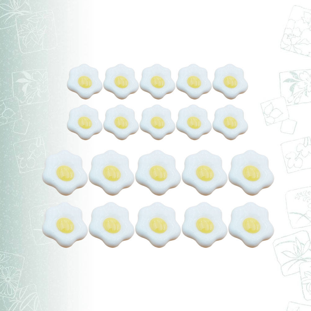 20Pcs Simulated Poached Egg Re - Resin Craft Material review and price