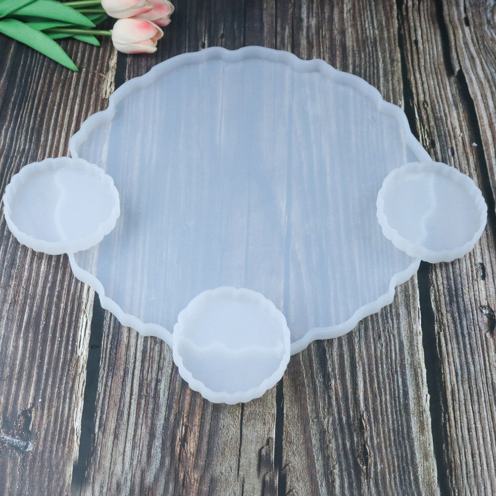 2Pcs Crystal Resin Silicone Tr - Serving Tray Mold review and price