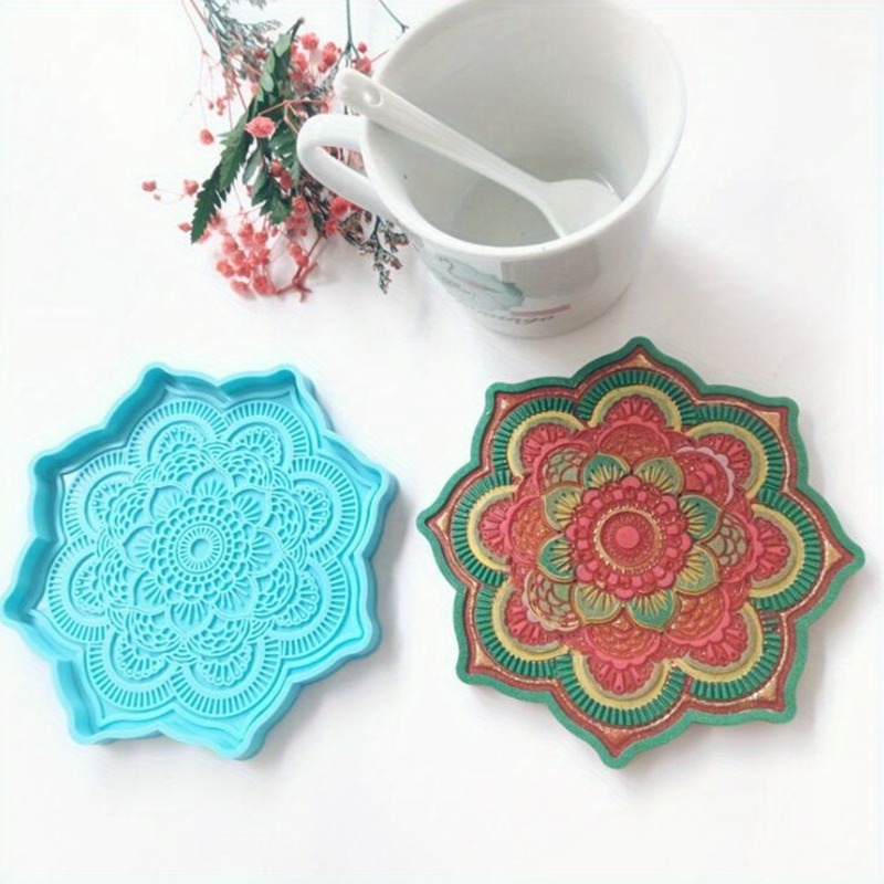 Mandala Coaster Silicone Mold  - Resin Craft Ideas review and price