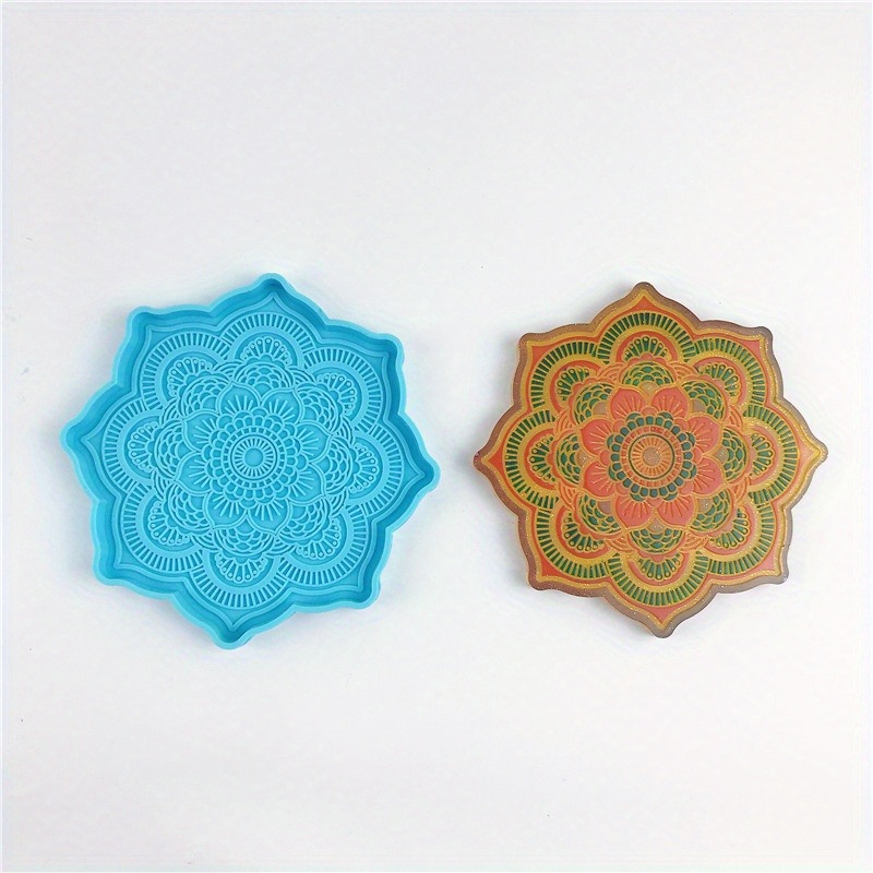 Mandala Coaster Silicone Mold  - Resin Craft Ideas review and price