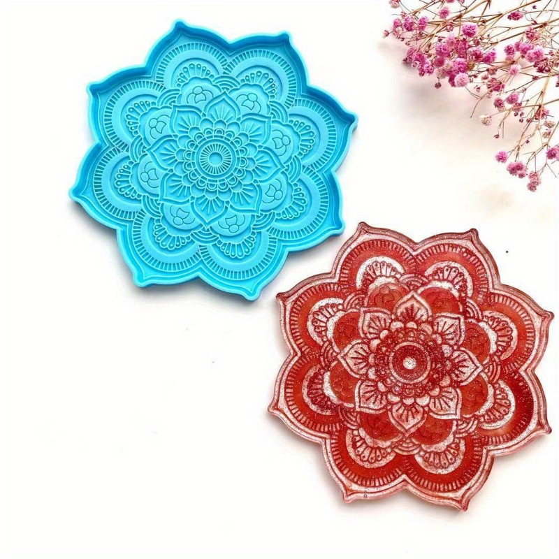 Mandala Coaster Silicone Mold  - Resin Craft Ideas review and price